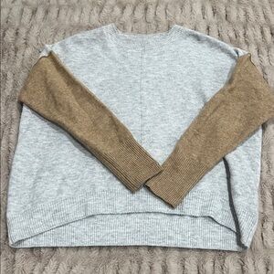 Vince Camuto Gray and Brown Women's Sweater Size Small